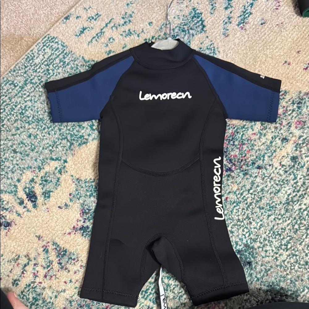 Black and Blue Rashguard Swimwear
